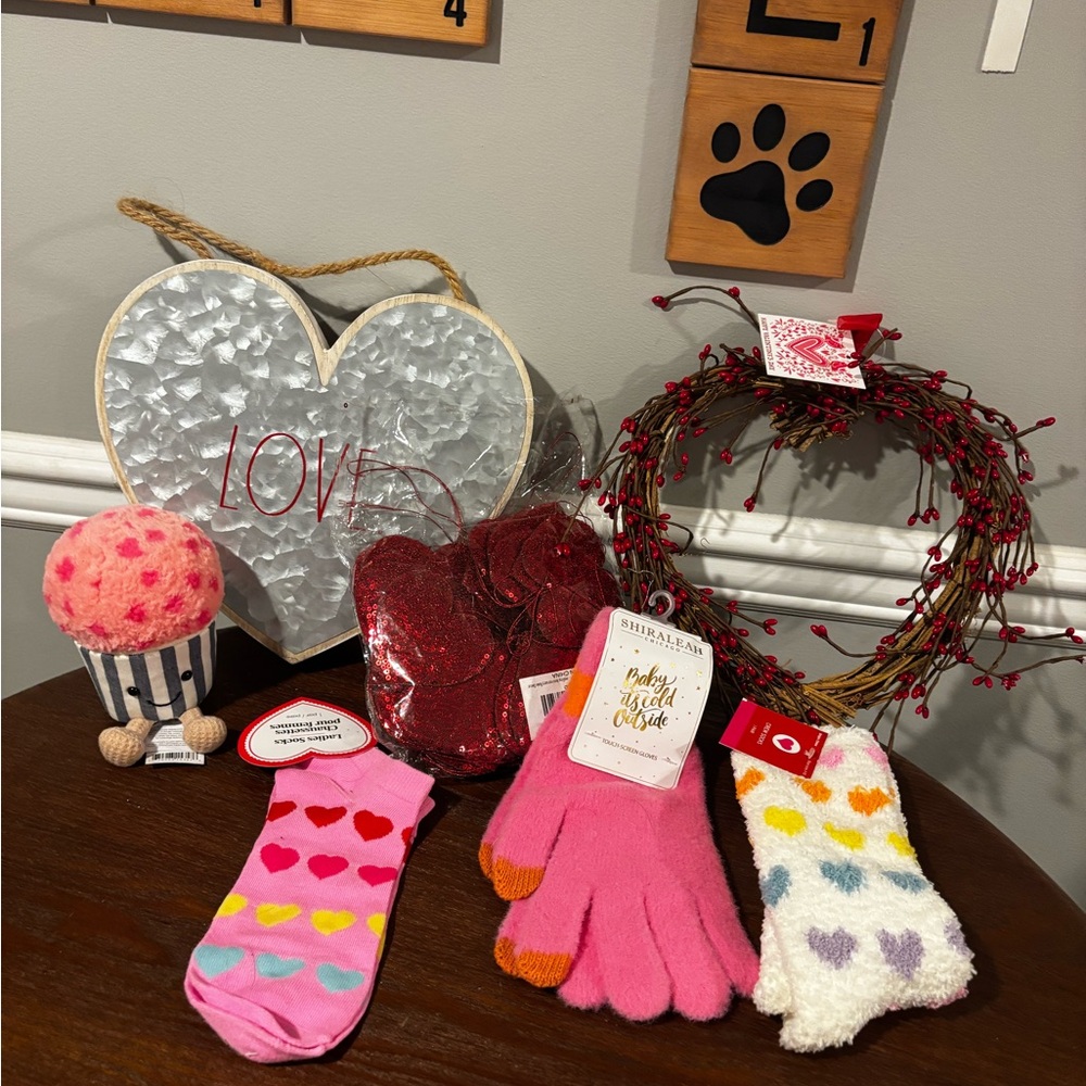 Colorful Valentine/February Fun Bundle of 7 Items - All NWT